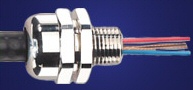 For Hazardous & Non Hazardous Locations for use with jacketed metal clad cables having interlocked or continuously corrugated armor where it is essential to provide positive grounding of cable armor and a water tight seal on the cable jacket.