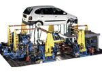 Structural testing systems are used to determine the durability and integrity of complete structures or subassemblies.