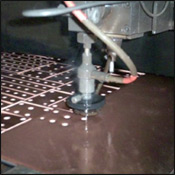 We can offer waterjet cutting through virtually any material up to 200mm Thick. We have a bed size capacity of 6m x 2.5m.