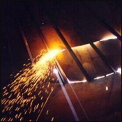 We have a 4m x 2m Bedsize for flame cutting profiles up 20 150mm Thick mild steel.