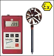 Vane and Thermal Anemometers,  for measuring air flow in ducts, HVAC systems etc. Ranges from 0.01 m/s to 40 m/s with portable display units, and analogue / pulse outputs. Intrinsically safe versions available.