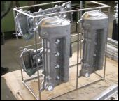 Components are electroplated or powder coated to suit castings requirement.