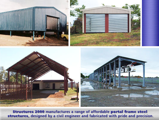 steel structures, steel frame structure - structures 2000