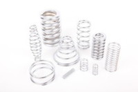 A compression spring is an open-coil helical spring that offers resistance to a compressive force applied axially.