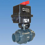 Ball valves, butterfly valves, diaphragm valves, and gate valves are often automated with pneumatic or electric actuators.