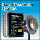 Monitoring systems for use with bearing temperature sensors, belt alignment switches, level indicators, level and plug switches