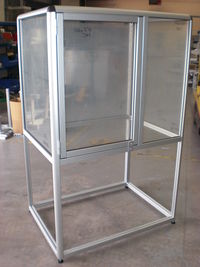aluminium cabinets and machine frames