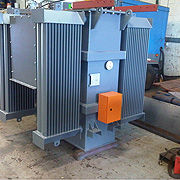 We provide a large variety of transformers, starting at 25kVA up to 20mVA depending on our customer's needs.  We design all our transformers according to customer requirements.