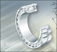 Spherical roller bearings are double row, self-retaining units comprising solid outer rings with a concave raceway, solid inner rings and barrel rollers with cages. The inner rings with cylindrical or tapered bores.