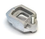 Adjustable clamp incorporating a setscrew tail to accommodate a wide range of flange thicknesses.