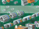 WAGO Modular terminal blocks allow for a variable number of poles on the PCB.
