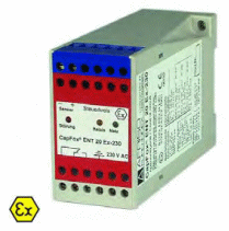 Capacitance overfill alarm systems according to WHG for corrosive media