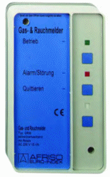 Electronic gas detector, smoke detector