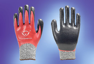 DNF343 cut 3 double coated foam nitrile work glove