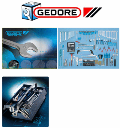 Workshop equipment, spanners, driving tools, torque wrenches, screwdrivers, pliers, pullers, vehicle and special-purpose tools, plumbing and heating installation tools, pipe tools, VDE tools, hammers and impact tools, workshop and working lamps, factory equipment.