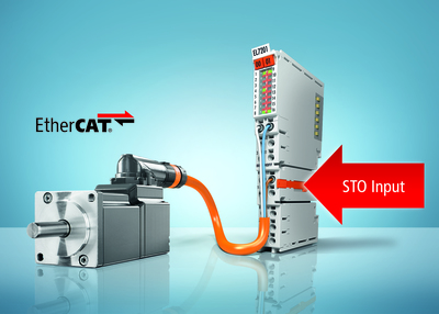 EtherCAT I/O system: servo terminals with integrated STO safety function