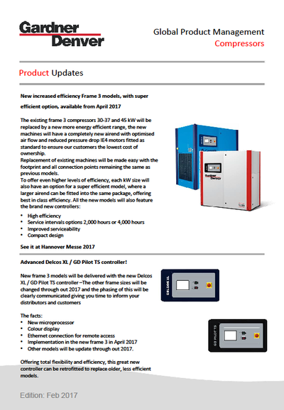 Global Product Management - Compressors News Update