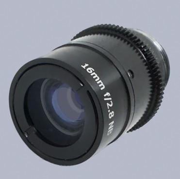 Non Browning lens for 2/3-inch format sensors