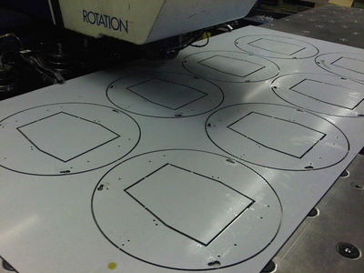 CNC punching sheet metal with CNC punch presses