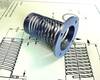Combined Compression and Extension spring machined from a solid replaces wire wound spring